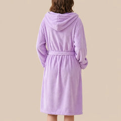 La boutique du peignoir Peignoir de Bain Femme - Microfibre à Capuche, Parme