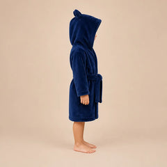 La boutique du peignoir Peignoir Enfant - Polaire à Capuche Ourson, Bleu Marine