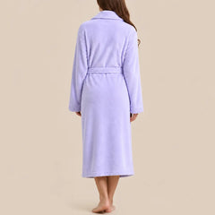 La boutique du peignoir Peignoir Femme Polaire - Long à Col Châle, Parme