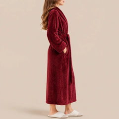La boutique du peignoir Peignoir Femme Polaire - Long Gaufré, Bordeaux