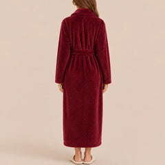La boutique du peignoir Peignoir Femme Polaire - Long Gaufré, Bordeaux