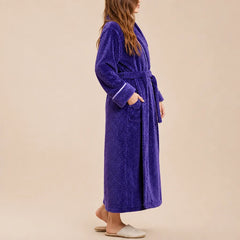 La boutique du peignoir Peignoir Femme Polaire - Long Gaufré, Violet
