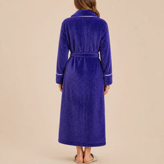 La boutique du peignoir Peignoir Femme Polaire - Long Gaufré, Violet