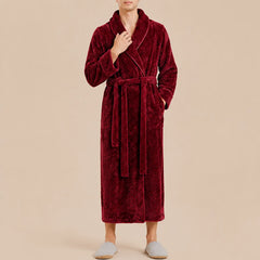 La boutique du peignoir Peignoir Homme Polaire - Long Gaufré, Bordeaux