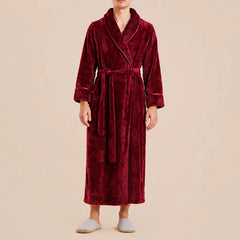 La boutique du peignoir Peignoir Homme Polaire - Long Gaufré, Bordeaux
