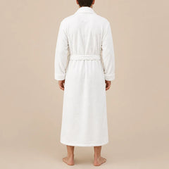 La boutique du peignoir Peignoir Homme Polaire - Velours Col Châle, Blanc