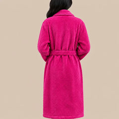 La boutique du peignoir Peignoir Long Femme - en Polaire Épaisse, Fuchsia