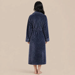 La boutique du peignoir Peignoir Long Femme - en Polaire Épaisse, Gris Anthracite