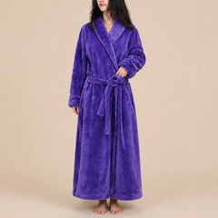 La boutique du peignoir Peignoir Long Femme - en Polaire Épaisse, Violet