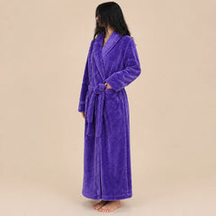 La boutique du peignoir Peignoir Long Femme - en Polaire Épaisse, Violet