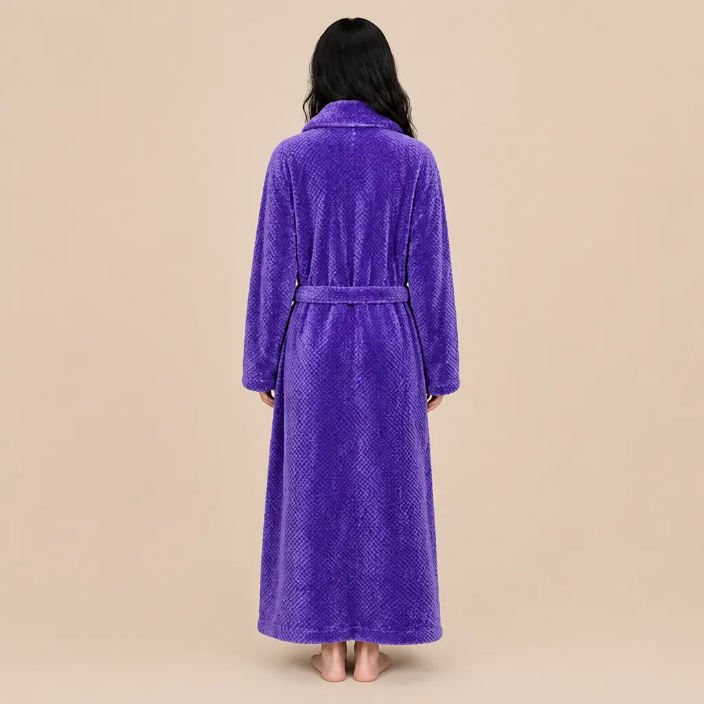 La boutique du peignoir Peignoir Long Femme - en Polaire Épaisse, Violet