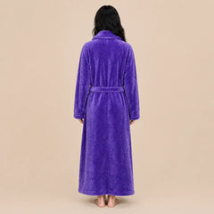 La boutique du peignoir Peignoir Long Femme - en Polaire Épaisse, Violet
